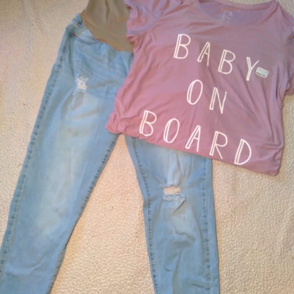 Maternity set XL pants and top!